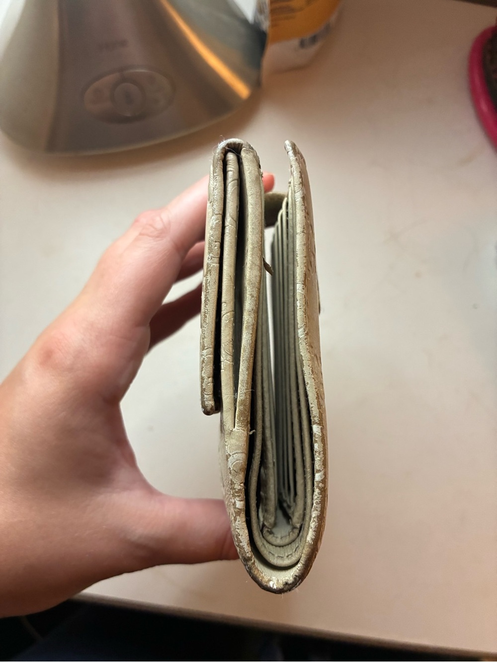 Vintage Gucci GG Monogram Fold Over Wallet - Picture 3 of 15